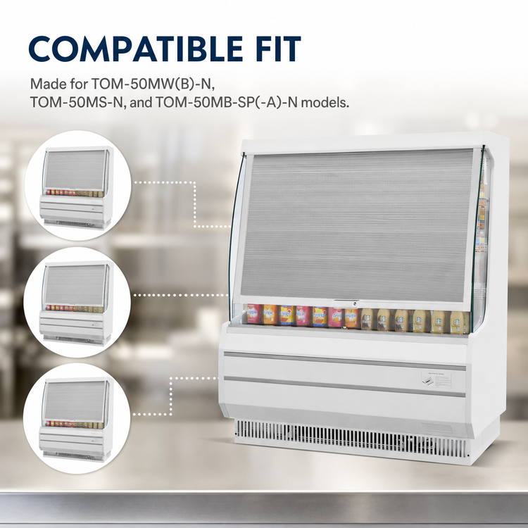 Product image #3 for Turbo Air SC-50MW Security Cover for TOM-50 Series Tabletop Merchandisers