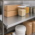 Thumbnail image #3 for Eagle Group 48 Inch x 14 Inch Solid Galvanized Shelf with Marine Edge and Stainless Steel Corner Collars