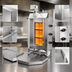 Thumbnail image #3 for Axis AX-VB3 Natural Gas Vertical Broiler with 3 Infrared Burners, 24-Inch Spit, 88 lb Capacity