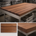 Thumbnail image #3 for John Boos Boos Block American Black Walnut Edge Grain Kitchen Countertop, 60 x 48 x 3 Inches, Flat No-Backsplash