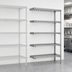 Thumbnail image #3 for Eagle Group 5-Tier Wire Add-On Shelving Unit, 36 x 21 x 86 Inches, Stainless Steel Finish