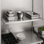 Thumbnail image #3 for Eagle Group SS2448S 48" x 24" Solid Stainless Steel Commercial Shelf with Marine Edge, 600 lb. Capacity Case of 4