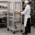 Thumbnail image #3 for Channel Manufacturing 560N Standard Series Aluminum End-Load Bun Pan Rack with Wire Pan Slides and 5-Inch Swivel Casters, 36 Pan Capacity