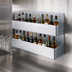 Thumbnail image #3 for 42-Inch Double-Tier Stainless Steel Speed Rack with Keyhole Mount, 20-Bottle Capacity