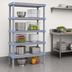 Thumbnail image #3 for Quantum Millenia 5-Shelf Polymer Shelving Starter Unit, 42 x 18 x 86 Inches