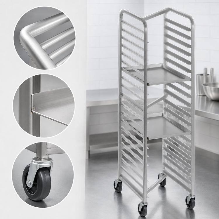 Product image #4 for Channel 403SN Stainless Steel Nesting End-Load Bun Pan Rack, 12 Pan Capacity
