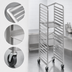 Thumbnail image #4 for Channel 403SN Stainless Steel Nesting End-Load Bun Pan Rack, 12 Pan Capacity