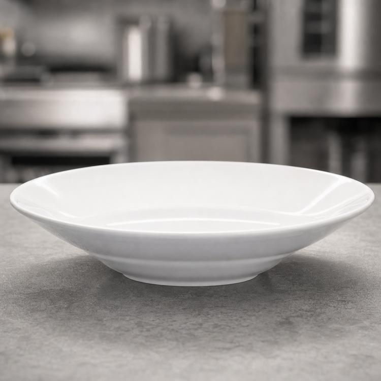Product image #4 for Alpine White 9 Inch 12 oz Ceramic Rim Soup Bowl