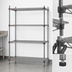 Thumbnail image #3 for Eagle Valu-Master Quad-Adjust 4-Tier Stationary Wire Shelving Starter Unit, 72 x 18 x 74 Inches, Pewter Gray Epoxy