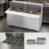 Thumbnail image #4 for Beverage-Air SPE60HC-24M Two-Section Mega Top Sandwich Prep Table, 60-Inch, 24-Pan Capacity