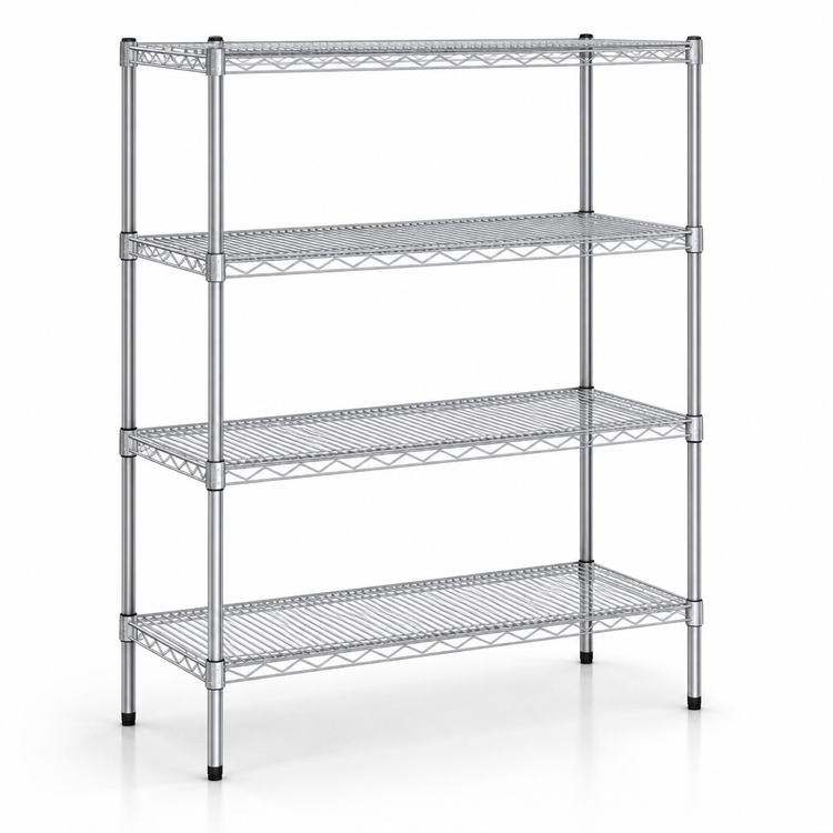 Product image #4 for Metro Super Erecta Metroseal 3 Starter Wire Shelving Unit, 60"W x 24"D x 63"H, 4 Shelves