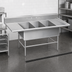 Thumbnail image #3 for Advance Tabco Regaline Super Size 3-Compartment Stainless Steel Sink with Left and Right Drainboards, 78 x 38 Inches
