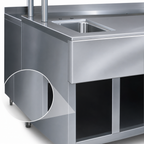 Thumbnail image #4 for Advance Tabco TA-92 Underbar Sink or Drop-In Front Apron, Per Linear Foot