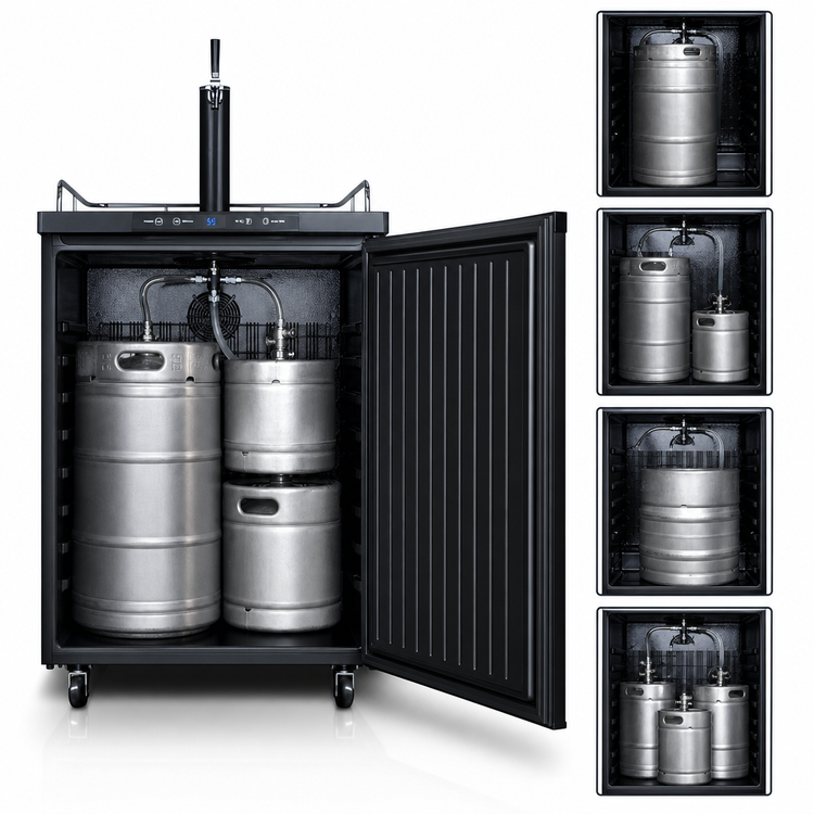Product image #4 for Summit Appliance 24-Inch Wide Freestanding Single-Tap Beer Kegerator with 5.6 Cu. Ft. Capacity