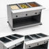 Thumbnail image #3 for Spec-Master PHT3CB-208 3-Well Electric Portable Hot Food Table with Enclosed Base