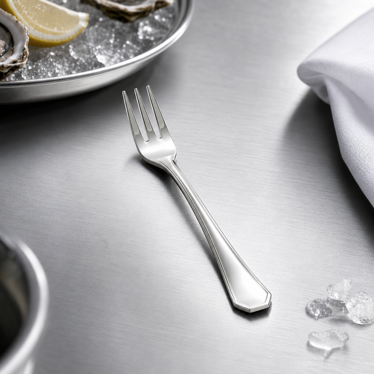 Product image #4 for Winco Victoria Oyster Fork, 5-9/16-Inch, 18/8 Stainless Steel, Extra Heavyweight, Mirror Finish