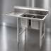 Thumbnail image #3 for Eagle Group 414 Series Two-Compartment Stainless Steel Sink with Left Drainboard