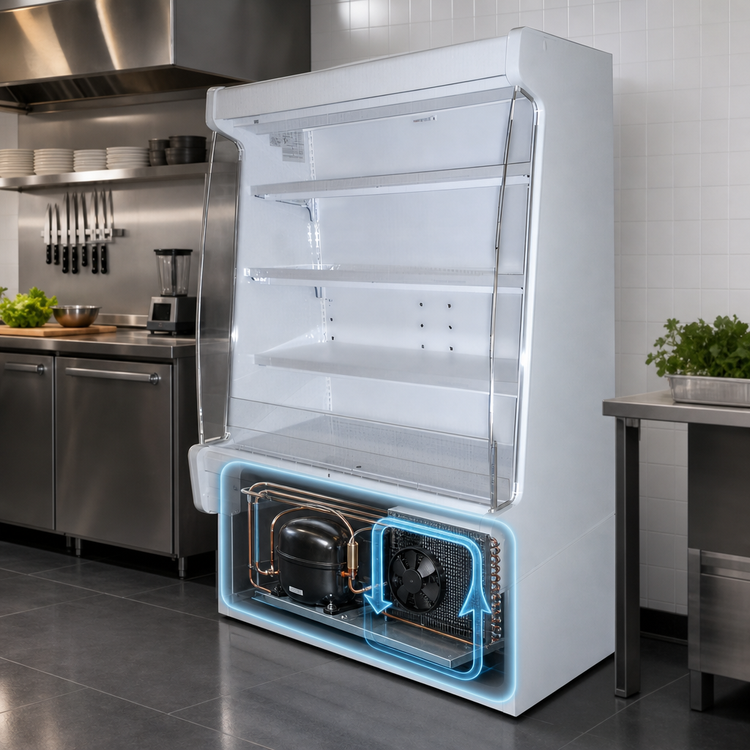 Product image #4 for Howard-McCray Ovation Series 51-Inch Dairy Open Merchandiser, Self-Contained, LED, Vertical Case