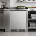 Thumbnail image #3 for Koolmore KM-BIR5C-SS 5 Cu. Ft. One-Section Built-In Stainless Steel Undercounter Refrigerator