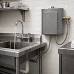 Thumbnail image #3 for Hubbell Water Heaters J0.4SSA Compact Wall-Mounted Point-of-Use Electric Water Heater, 1-Gallon Stainless Steel Tank, 120V