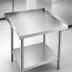 Thumbnail image #4 for Mixrite Stainless Steel Equipment Stand with Adjustable Undershelf and Rear/Side Upturn, 24-1/4 Inch W x 30 Inch D x 25-3/4 Inch H