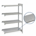 Thumbnail image #4 for Cambro Camshelving Premium 4-Shelf Solid Add-On Shelving Unit, 24