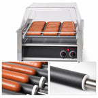 Thumbnail image #3 for Star Grill-Max 30SC 30-Hot-Dog Roller Grill, Stadium Seating, Duratec Non-Stick Rollers, Analog Dual-Zone Controls, Stainless Steel
