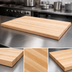 Thumbnail image #3 for Boos Block KCT6027-V 60 Inch x 27 Inch Edge Grain Maple Kitchen Countertop with Varnique Finish