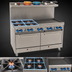 Thumbnail image #3 for Comstock-Castle 60-Inch Gas Range with 4 Open Burners, 36-Inch Griddle and 2 Standard Ovens