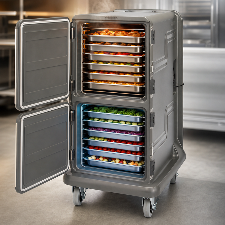 Product image #3 for Cambro Pro Cart Ultra Insulated Electric Front-Loading Hot/Cold Food Pan Carrier, 16 GN 1/1 Pan Capacity