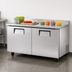 Thumbnail image #3 for True 60-Inch Two-Section Worktop Refrigerator with Rear-Mounted Self-Contained Refrigeration