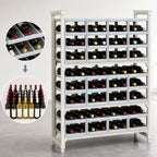Thumbnail image #3 for Cambro Camshelving® CPUWR144872480 Stationary Plastic Wine Rack, 144-Bottle Capacity, Speckled Gray, 14" x 48" x 72"