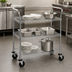 Thumbnail image #3 for Metro Super Erecta Standard Duty 3-Shelf Utility Bus Cart, 24 x 18 Inch, Chrome Plated Steel