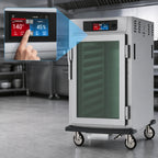 Thumbnail image #3 for Metro C5 C595-SFC-LPFS Half-Height Pass-Thru Controlled Humidity Heated Holding and Proofing Cabinet, 8-Pan, Glass/Solid Doors, Stainless Steel