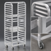 Thumbnail image #3 for Channel Standard Heavy-Duty Mobile Side-Load Aluminum Bun Pan Rack, 12-Pan Capacity