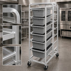 Thumbnail image #3 for Channel Lifetime Tough AXD512L Extra Heavy-Duty Aluminum 12-Lug End-Load Rack with 5-Inch Swivel Casters