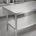 Thumbnail image #3 for BK Resources 48-Inch x 24-Inch Stainless Steel Work Table with Adjustable Undershelf