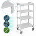 Thumbnail image #4 for Cambro Camshelving Premium High Density Mobile Solid Starter Unit, 21 x 48 x 75-1/4 Inches, 4-Tier