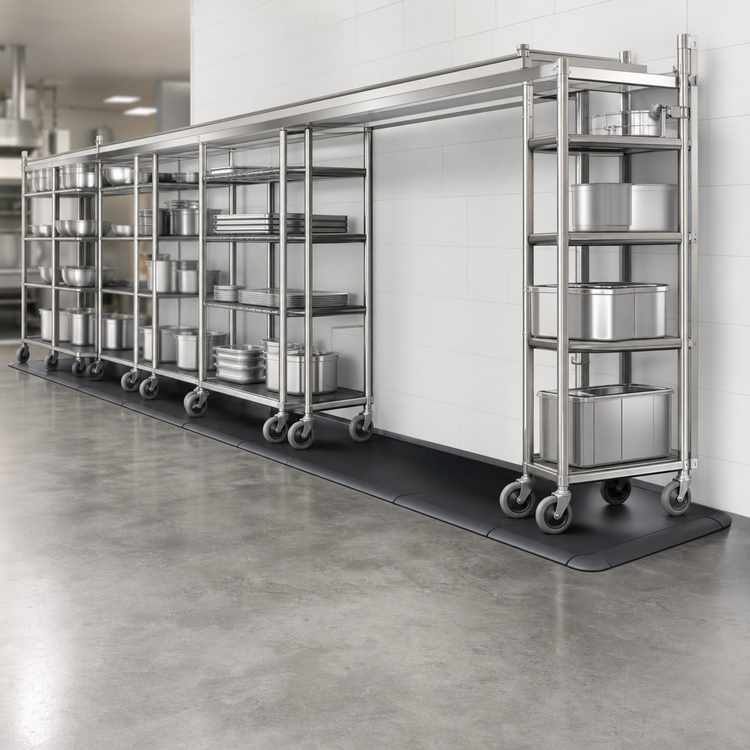 Product image #3 for Metro TOP-TRACK 15-Foot Floor Pad Protector Pair for MetroMax and Super Erecta Top-Track Systems