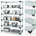 Thumbnail image #3 for Quantum 42-Inch W x 18-Inch D x 86-Inch H Solid Shelving Starter Kit with 5 Shelves