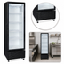 Thumbnail image #3 for Omcan RE-CN-305 One-Section Reach-In Glass Door Refrigerated Showcase, 10.1 Cu. Ft., Black, Bottom-Mount Self-Contained