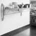 Thumbnail image #3 for Quantum WC14-CB2154C Cantilever Single Shelf Post Wall Mount, 54 in x 21 in, Chrome Plated
