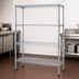 Thumbnail image #3 for EAGLEbrite 4-Tier Stationary Wire Shelving Starter Unit, 60W x 24D x 74H, Zinc Finish