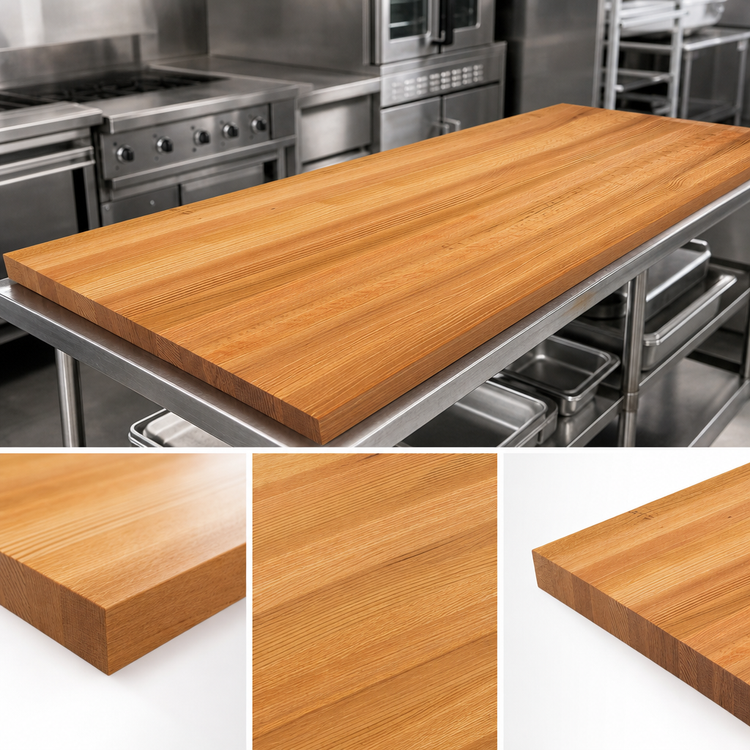 Product image #3 for John Boos Appalachian Red Oak Island Countertop, 144 x 30 x 1-1/2 Inch, Penetrating Oil Finish