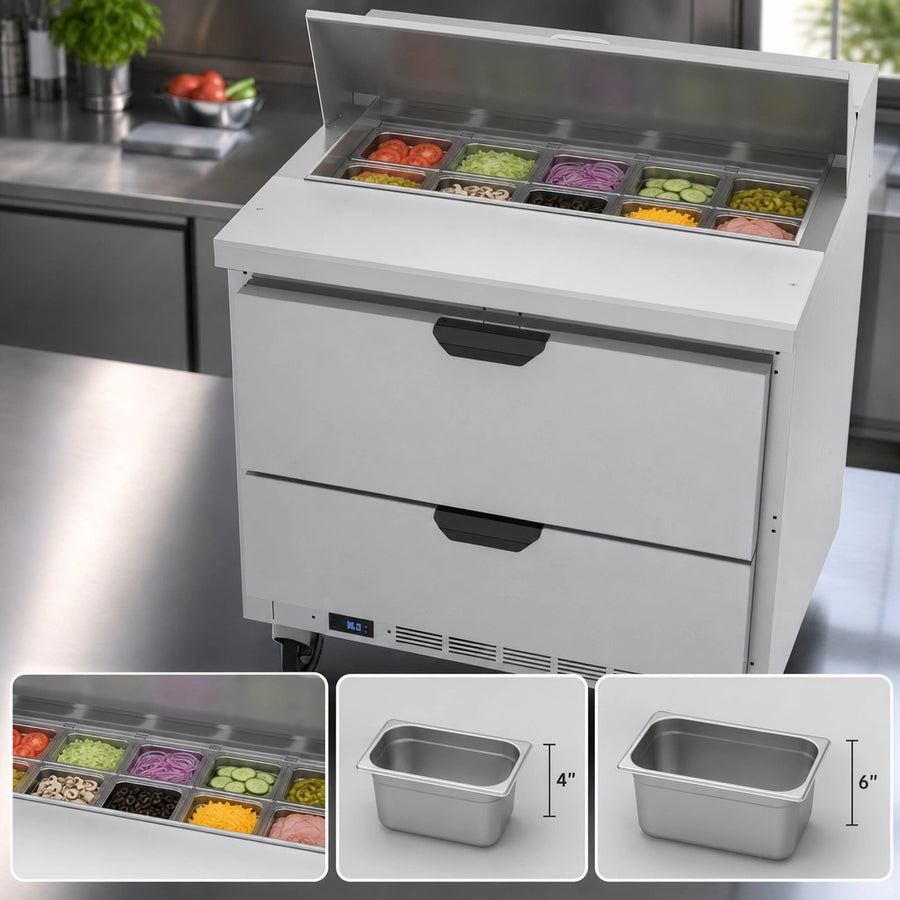 10-Pan Refrigerated Top