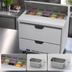 Thumbnail image #4 for Beverage-Air SPED36HC-10-2 36-Inch 1-Section Sandwich Prep Table Refrigerator with 10-Pan Top and 2 Drawers