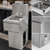 Thumbnail image #3 for BK Resources 15-Inch Underbar Dump Sink with 1 Compartment, 4-Inch Backsplash and Included Accessory Package