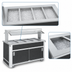 Thumbnail image #3 for Atlas Metal BLC-3-BU Mobile 3-Pan Iced Cold Food Buffet Serving Counter