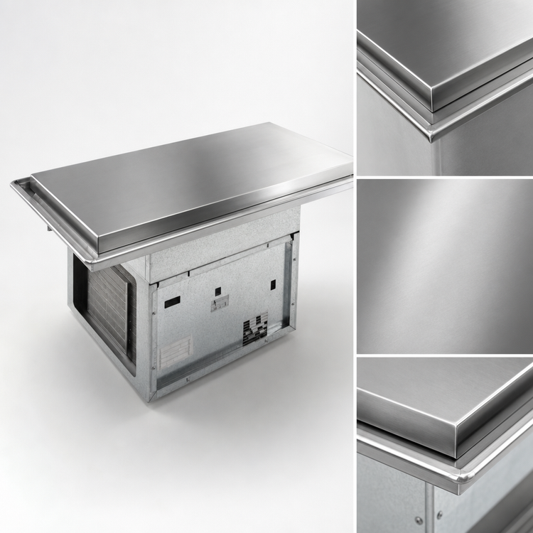 Product image #3 for Atlas Metal WFX-5 Drop-In Remote Frost Top Unit - 66.5 Inch