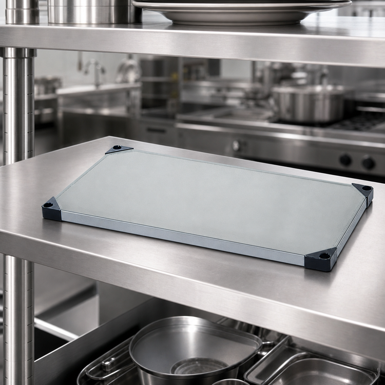 Product image #3 for Quantum 30"W x 24"D Solid 304 Stainless Steel Shelf with Marine Edge